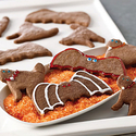 Bats & Cats Chocolate Halloween Cookies