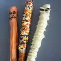 Halloween Chocolate Dipped Pretzels